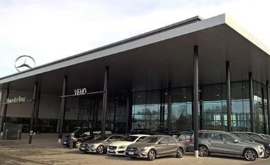 Huge Mercedes-Benz Helsinky building made by DEA